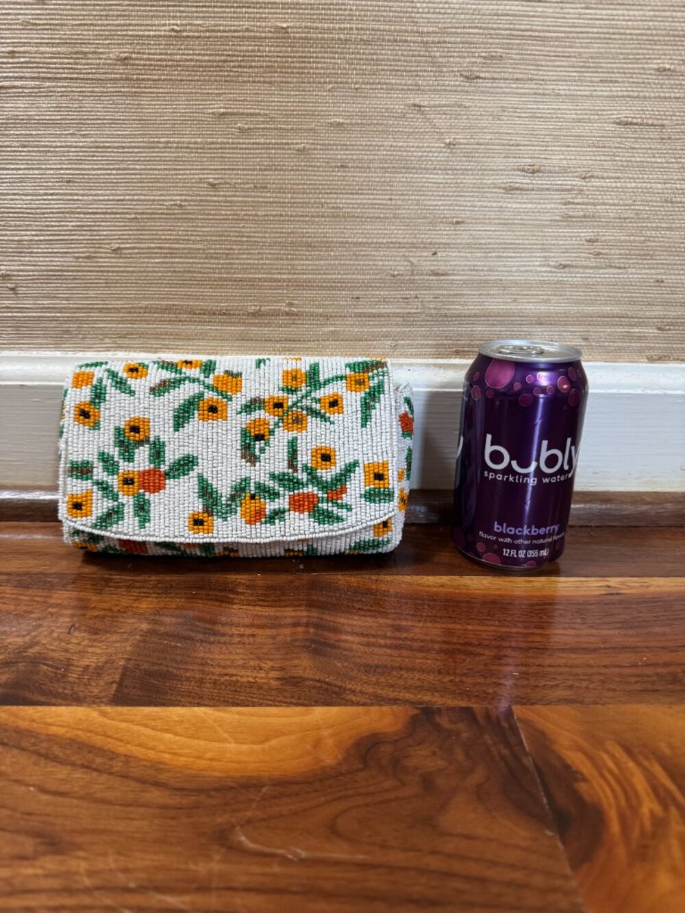 Anthropologies Beaded Chain Clutch Purse